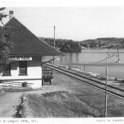 Photograph, CNR Station at Algonquin Park, 1945