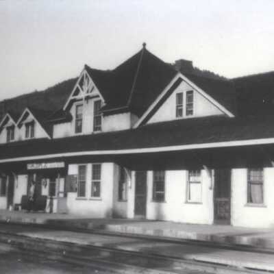 Photograph, CNR Station at Kamloops Junction.