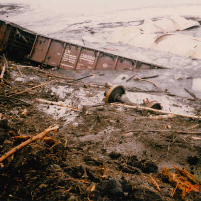 Photograph, Train Derailment, 1988, Set of 175 Pictures.