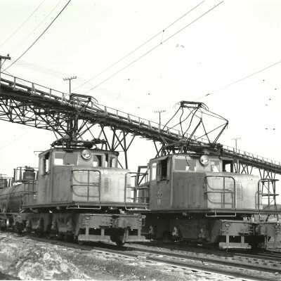 Photograph, INCO Electric Engines 116 and 114, T. Trestle.