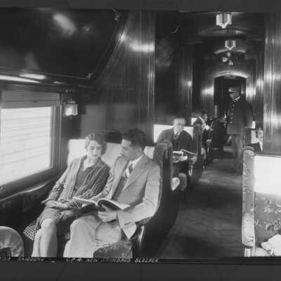 Photograph, Canadian Pacific Railway new standard sleeper, 1920's.