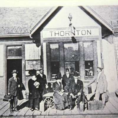 Photograph, CNR Station at Thornton, Ontario.
