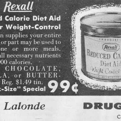 Newspaper Advertisement, Ivan Lalonde Drugs.