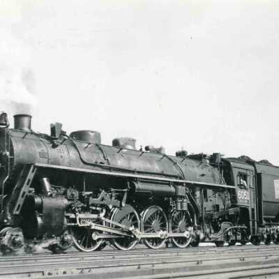 Photograph, Canadian National Locomotive 6051.