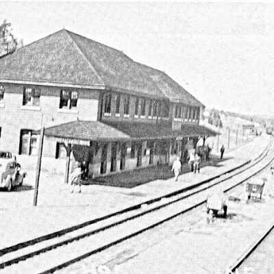 Photograph, Hornepayne CNR Station, Hornepayne, Ontario.