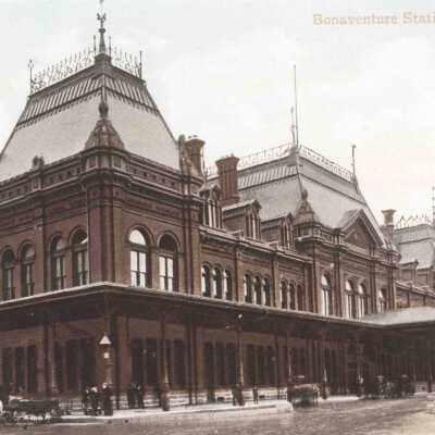 Photograph, CNR Station at Bonaventure, Montreal, Quebec.