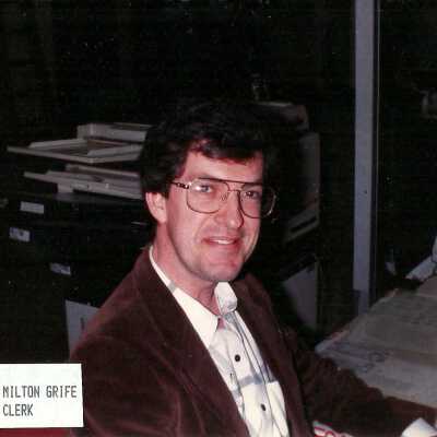 Photograph, Milton Grife, Clerk.