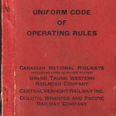 Canadian National Railways Uniform Code of Operating Rules