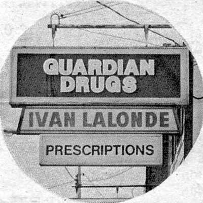 Newspaper Advertisement, Ivan Lalonde, Guardian Drugs.