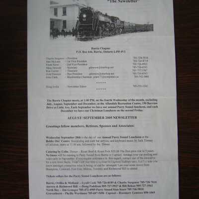 CN Pensioners Association August/September 2005 Newsletter