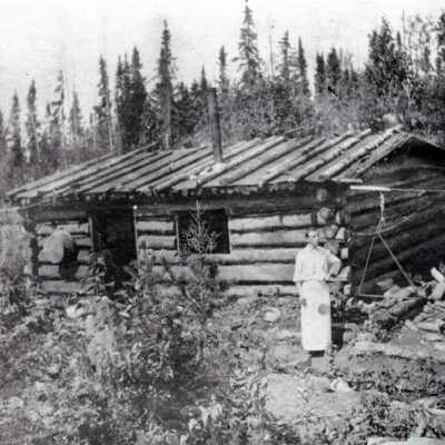 Photograph, Log Cabin.