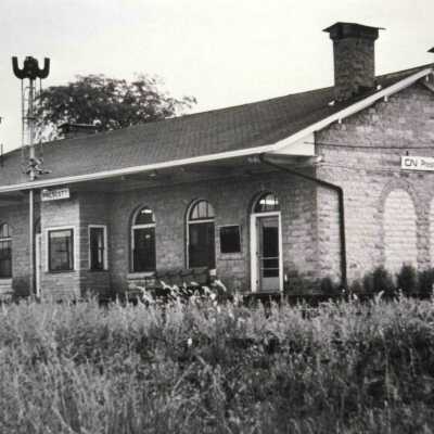 Photograph, CNR Station at Prescott, Ontario.
