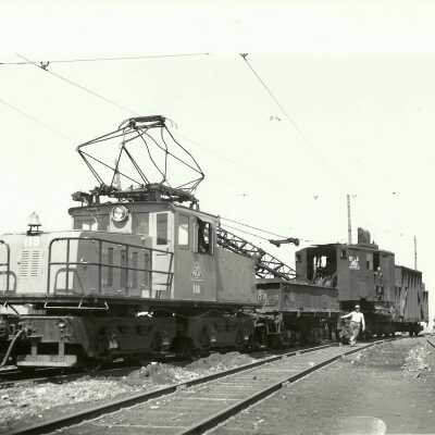 Photograph, INCO Electric Engine 118, Hoist 6, Frood Mine.