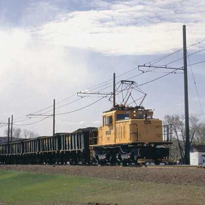 INCO Electric Locomotive #126 Pulling Ore Cars