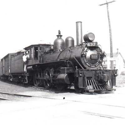 Photograph, CPR Locomotive 637.