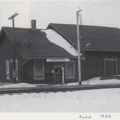 Photograph, CNR Station, Drayton, Ontario, Canada.