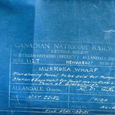 Blueprint - CN Muskoka Wharf