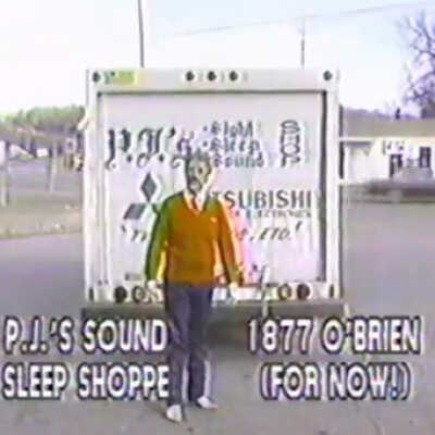 Video, Commercial, P.J.'s Sleep Shoppe, North Bay, Ontario, 1987.