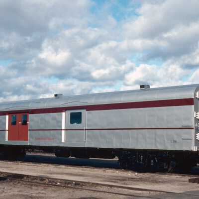 Photograph, Algoma Central Baggage Express Car 308, Steelton, 1983.