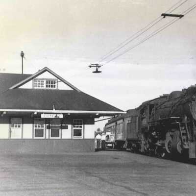 Photograph, CNR Station at Coteau, Quebec.
