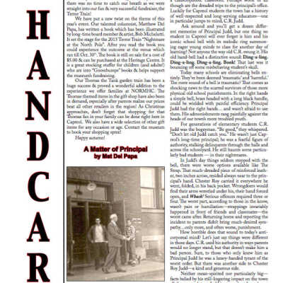 Document, NORMHC, Handcar Newsletter, September & October 2015.