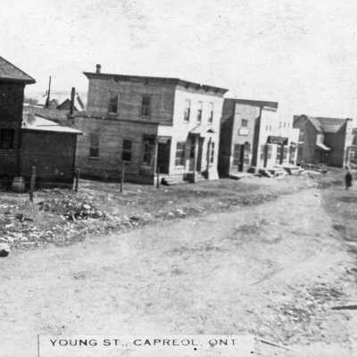 Photograph, "Young St. Capreol, Ont"