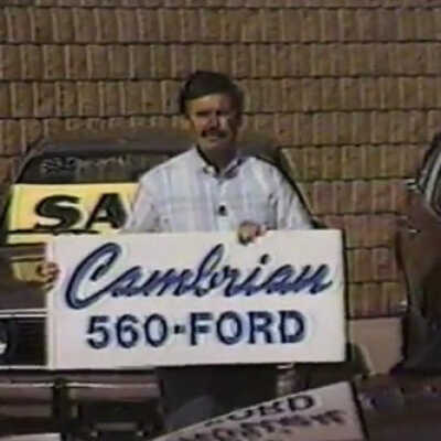 Video, Commercial, Cambrian Ford, Sudbury, Ontario, 1988.
