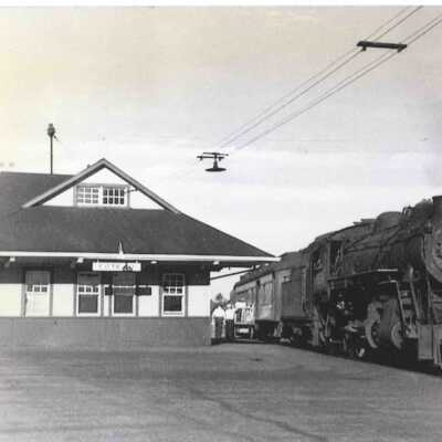 Photograph, CNR Station at Coteau, Quebec.