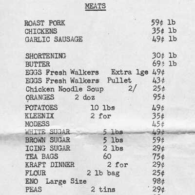 Newspaper Advertisement, W. Lepki Grocery.