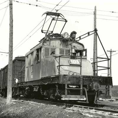 Photograph, INCO Electric Engine 103, East Scales.