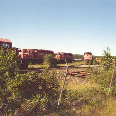 Photograph - CP Rail locomotives in CN Capreol yard 2006