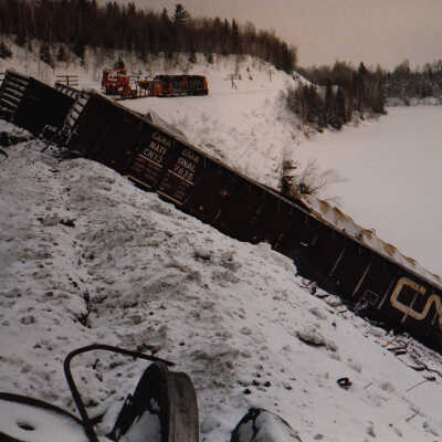 Photograph, Train Derailment, 1988, Set of 175 Pictures.