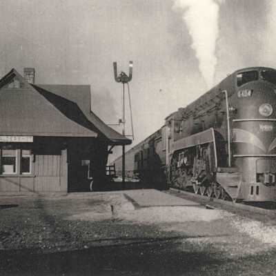 Photograph, CNR Station at Aldershot, Burlington, Ontario, 1952.
