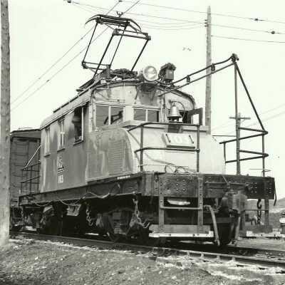 Photograph, INCO Electric Engine 103, East Scales.