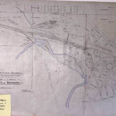 Canadian National Railways
Plan Showing Property and Yard Layout
Township of Capreol
District of Sudbury