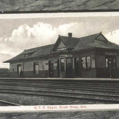 Photograph, CNR South River Station, South River, Ontario.
