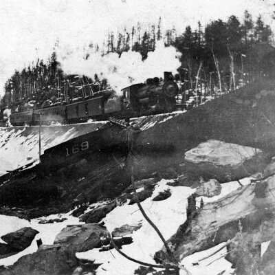 Photograph, Milnet, Ontario, Derailment.