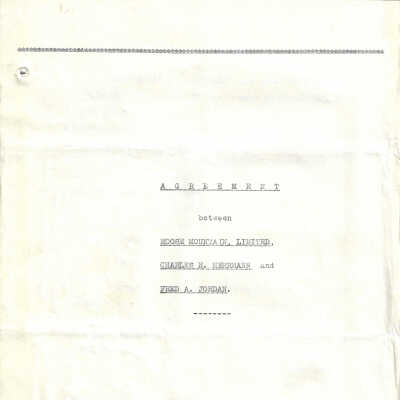 Agreement between Moose Mountain Limited and Charles E. Herrmann and Fred. A. Jordan. 24th March 1915