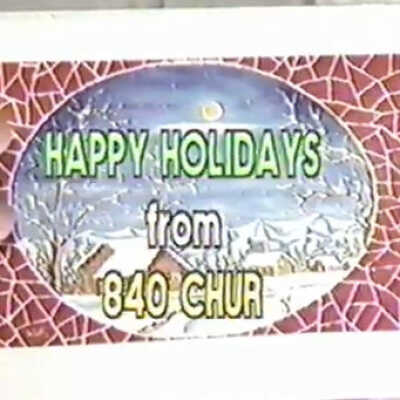 Video, Commercial, "Happy Holidays Message", CHUR North Bay, Ontario, 1988.