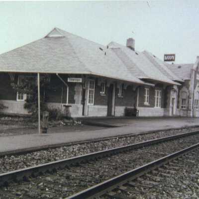 Photograph, CNR Station at Shawinigan, Quebec.