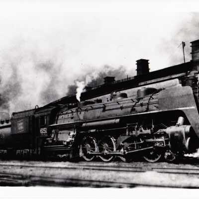 Photograph, CNR Steam Engine 6151