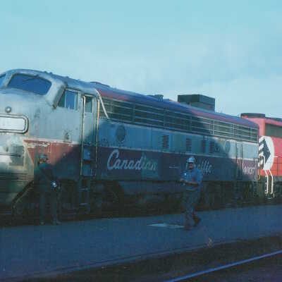 Photograph, CPR Locomotives 4037, 5024, July 23, 1976.