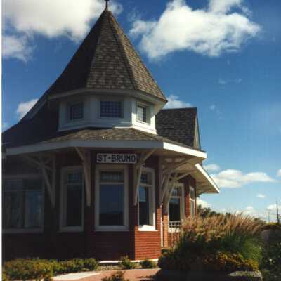 Photograph, CNR Station at St. Bruno, Quebec.