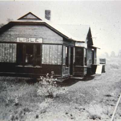Photograph, CNR Station at Lisle, Ontario.