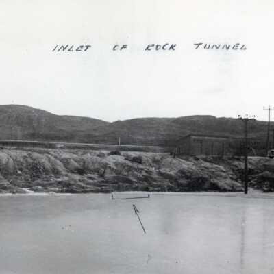 Photograph, Foleyet Inlet of Rock Tunnel.
