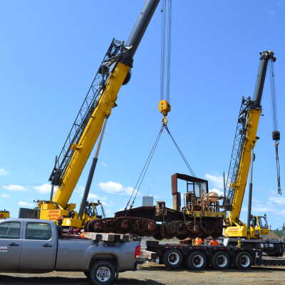 Photograph, NORMHC, Hot Metal Car move from INCO to Prescott Park.