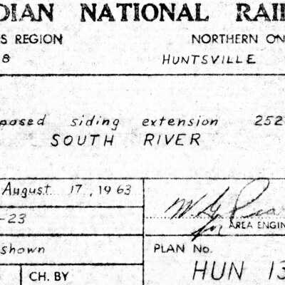 Canadian National: Plan Showing the Proposed Siding Extension of 2528' at South River