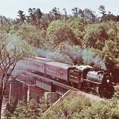Photograph, Postcard, CPR Steam Engine 1201, Carleton University, Ottawa, Ontario.