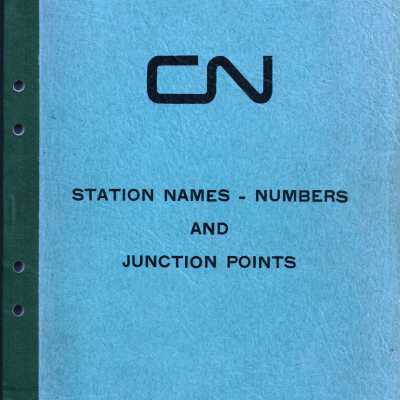 CN Station Names - Numbers and Junction Points