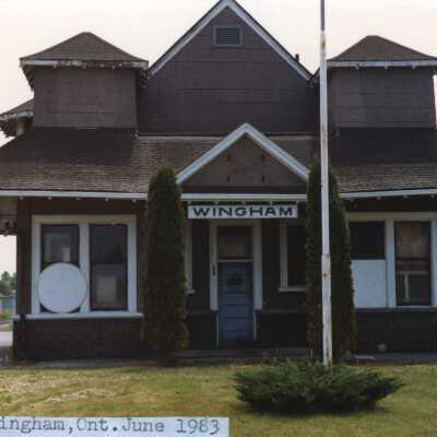 Photograph, CNR Station, Wingham, Ontario, Canada.